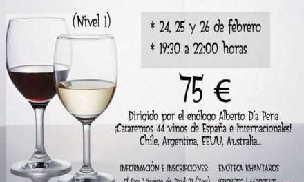 Curso de análisis sensorial del vino (del 24 al 26)