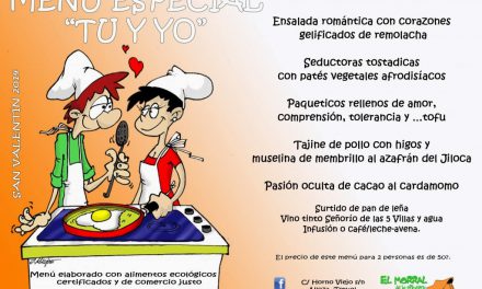 Cena de san Valentín (viernes, 14)