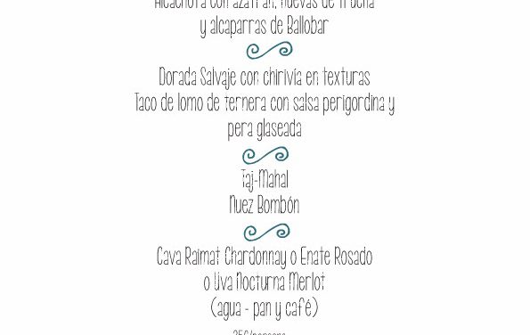 Cena de san Valentín (viernes, 14)