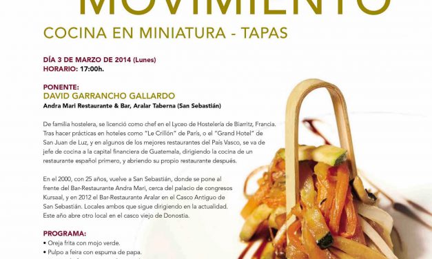 Taller de tapas (lunes, 3 de marzo)