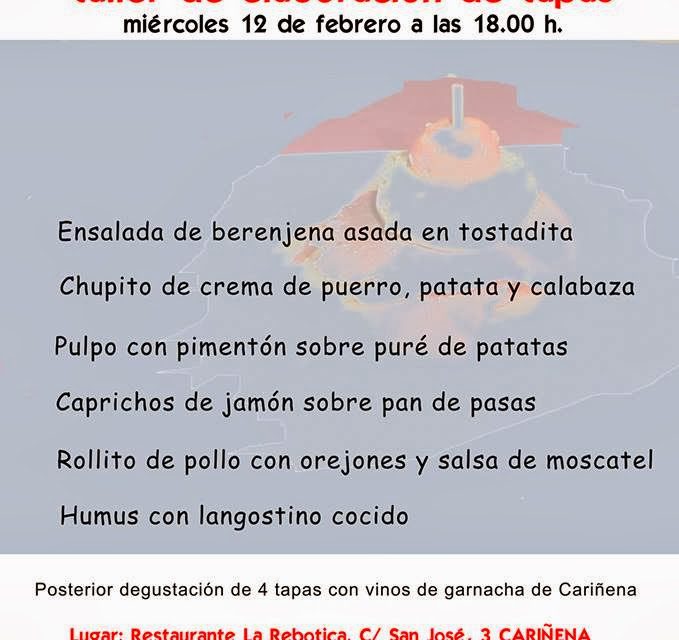 Taller de elaboración de tapas en La Rebotica (miércoles, 12)