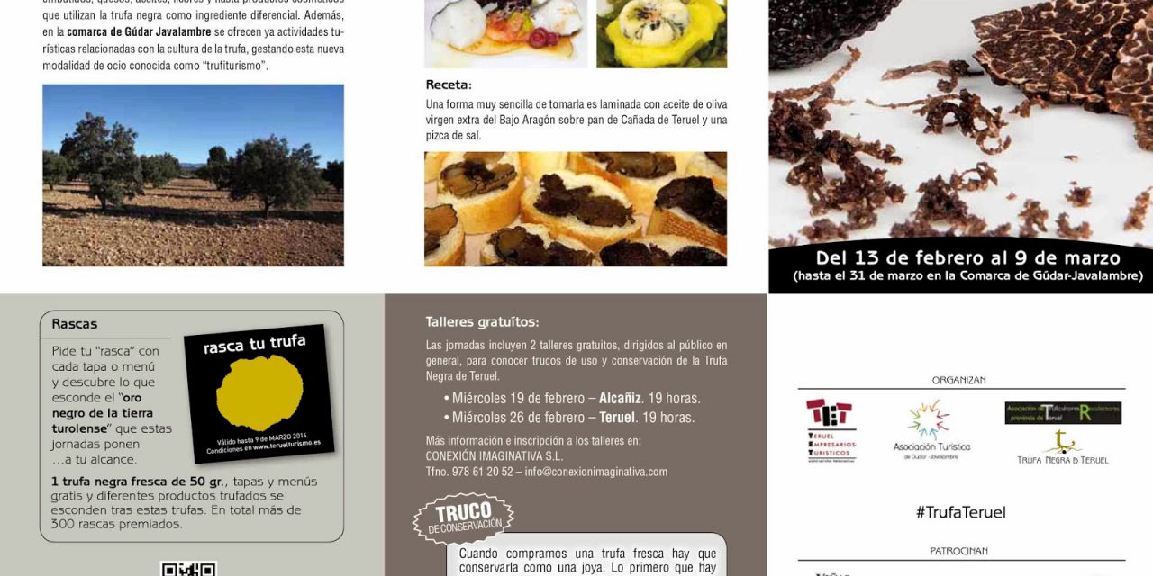 Jornadas gastronómicas de la trufa de Teruel (del 13 de febrero al 9 de marzo)