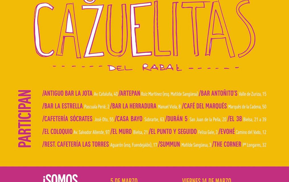 VII muestra de tapas y cazuelitas del Rabal (del 27 de febrero al 9 de marzo)