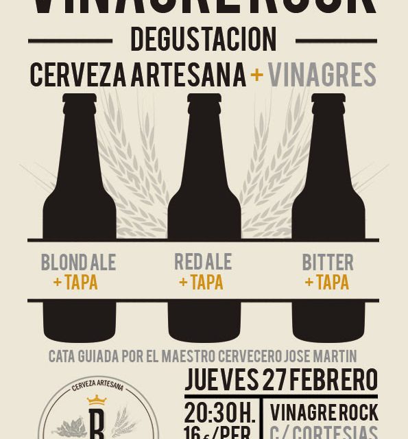 Degustación de cerveza y vinagrillos (jueves, 27)