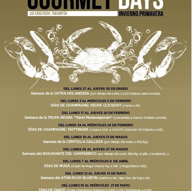 Gourmet Days (del 10 al 13 de marzo)