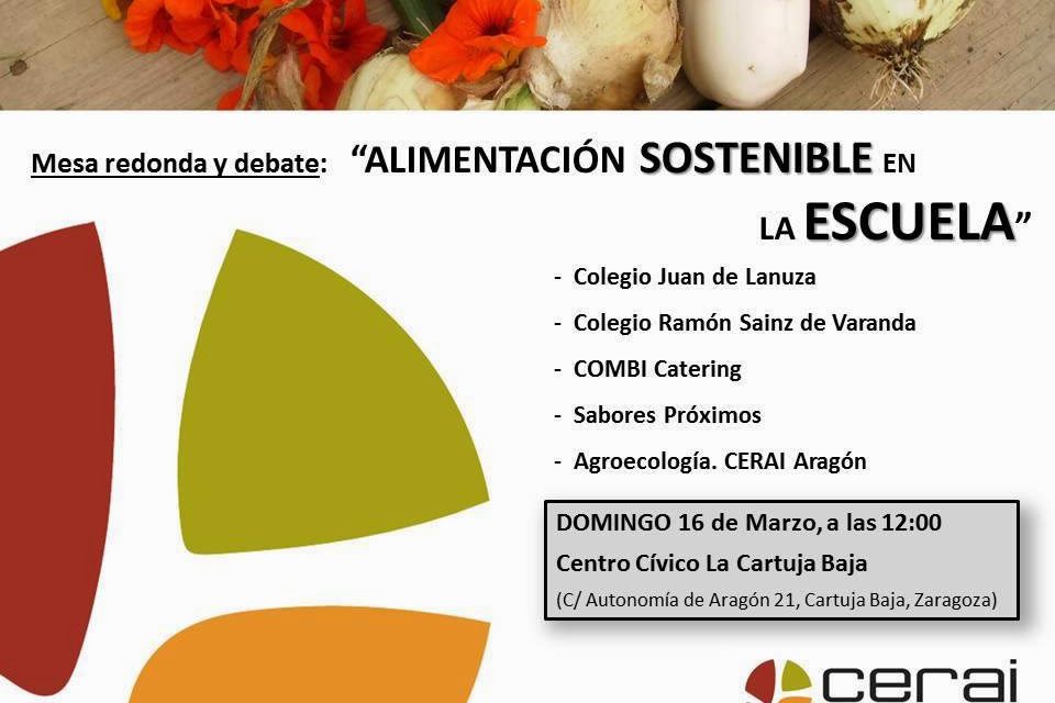 Mesa redonda sobre alimentación sostenible en la escuela (domingo, 16)