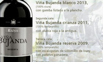 Cena cata con Martínez Bujanda (jueves, 3 de abril)