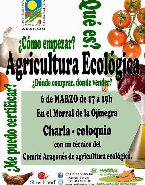 Charla sobre la agricultura ecológica (jueves, 6)