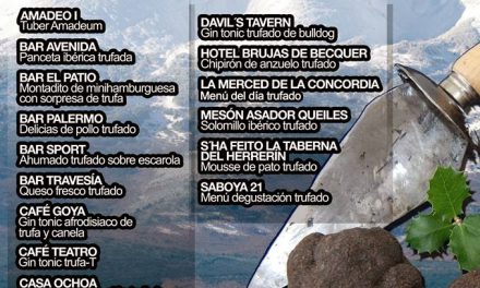 Jornada de la tapa trufada en Tarazona (días 8 y 9 de marzo)