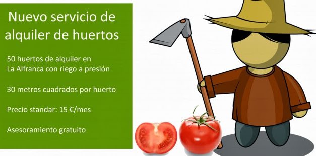 Alquiler de huertos urbanos (hasta el 9 de marzo)