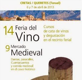 Feria del vino en Cretas (días 5 y 6 de abril)