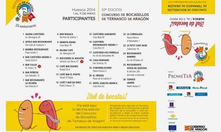 Concurso de bocadillos de Ternasco de Aragón en Huesca (del 1 al 11 de mayo)