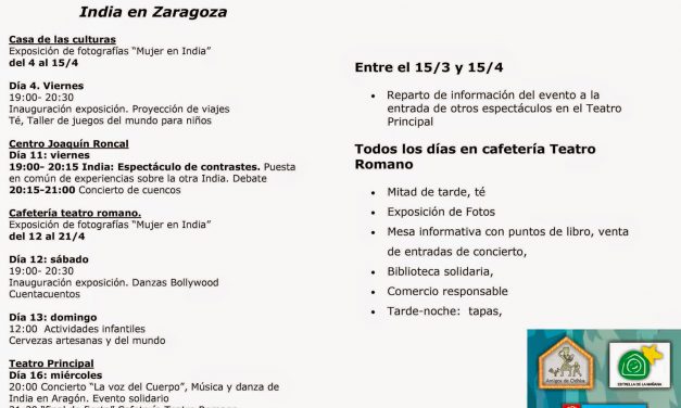 Cerveza india en Zaragoza (domingo, 13)