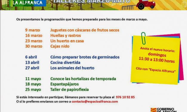 Taller infantil de cocina (13 de abril)