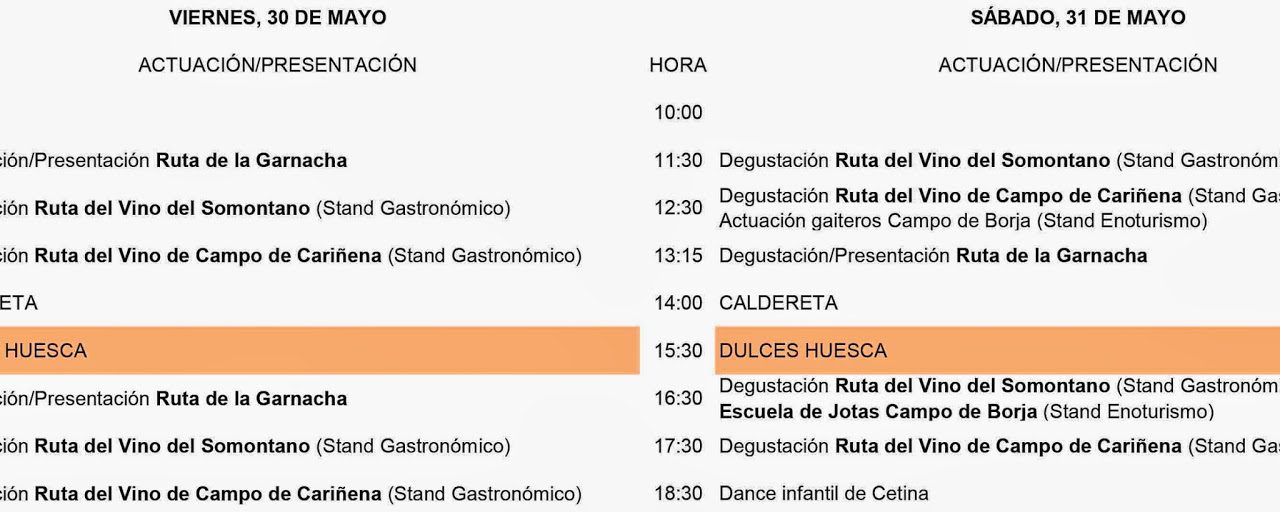 Salón Aragonés del Turismo ARATUR 2014 (del 30 de mayo al 1 de junio)