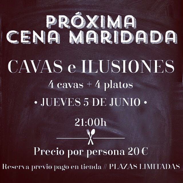 Cena cata maridada con cavas en BUEN GUSTO (jueves, 5)