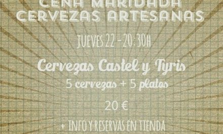 Cena maridada con cervezas en BUEN GUSTO (jueves, 22)