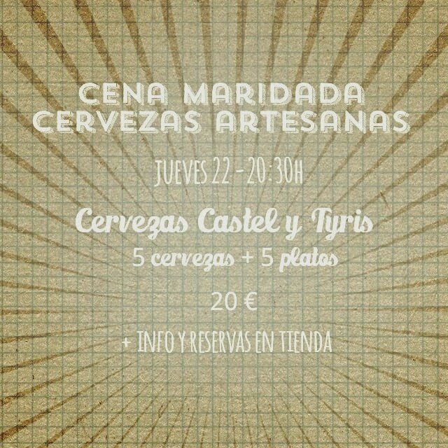 Cena maridada con cervezas en BUEN GUSTO (jueves, 22)