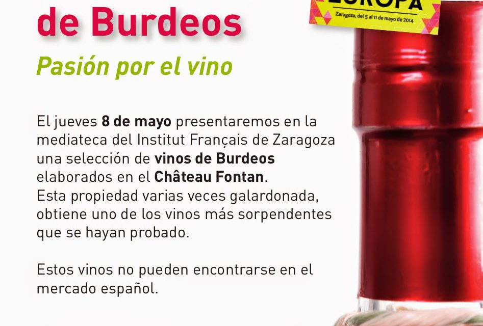 Cata de vinos de Burdeos (jueves, 8 de mayo)