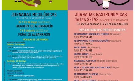 Jornadas micológicas (días 24, 25 y 31 de mayo; 1, 7 y 8 de junio)