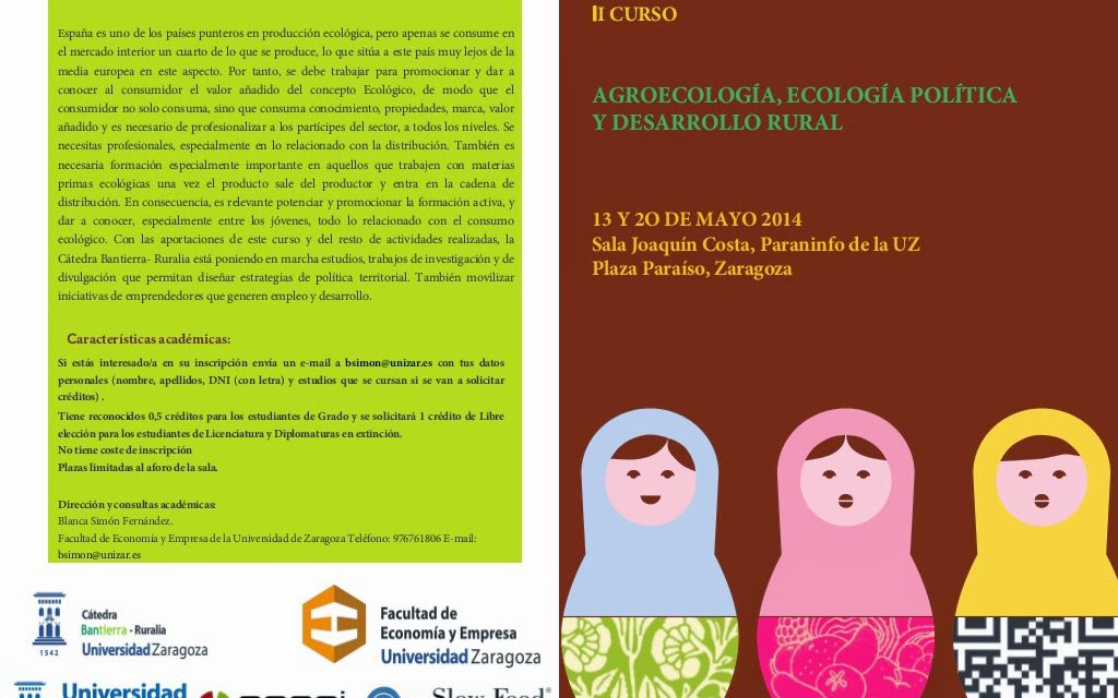 II Curso de Agroecología, Ecología Política y Desarrollo Rural (días 13 y 20)