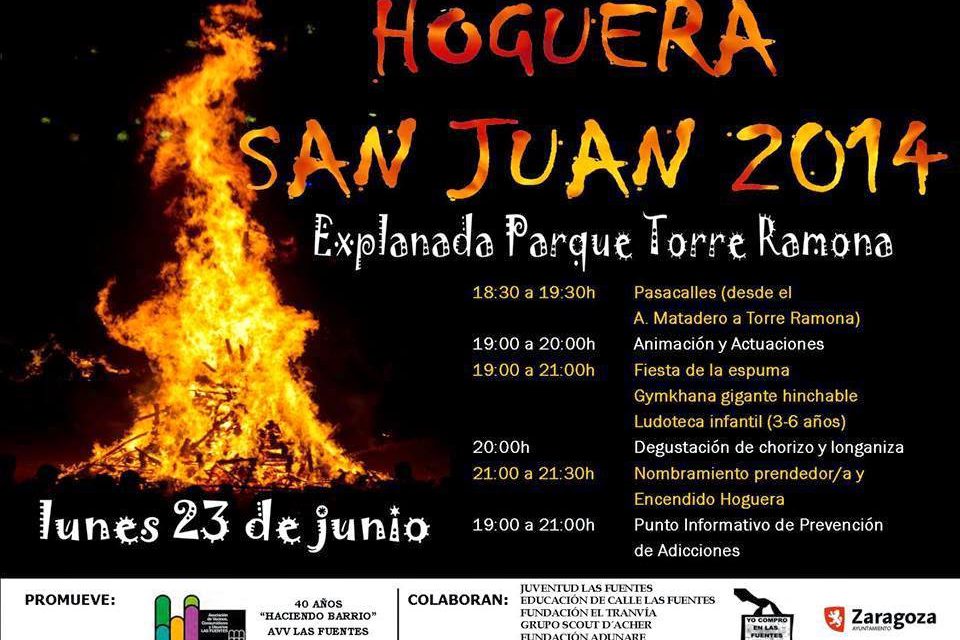 Hoguera de san Juan (lunes, 23)