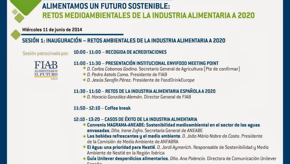 MADRID. ENVIFOOD Meeting Point 2014 (del miércoles 11 al viernes 13)