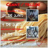 Taller de pizzas y empanadas, y cena BY PERSEMOON (miércoles, 9)