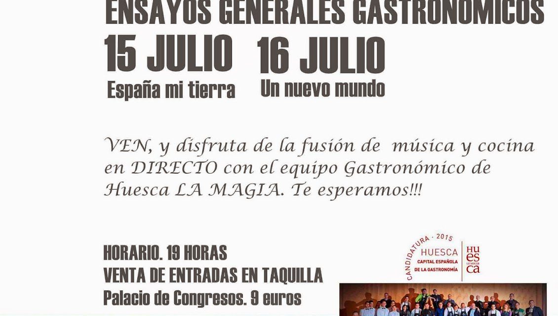 Ensayos de conciertos maridados (martes y miércoles, 15 y 16)