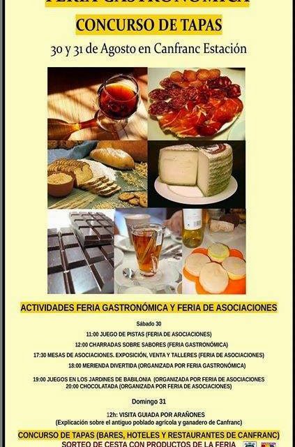 Feria gastronómica y concurso de tapas (30 y 31 de agosto)