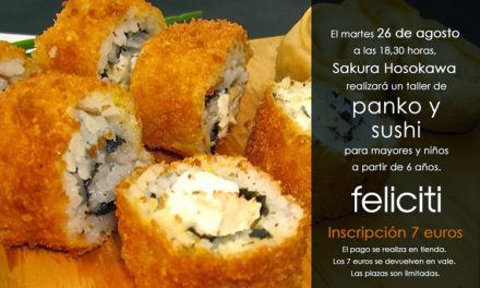 Taller de panko y sushi (martes, 26)