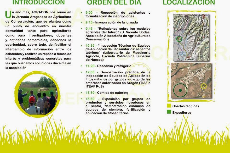 XIII Jornada Aragonesa de Agricultura de Conservación (jueves, 18)