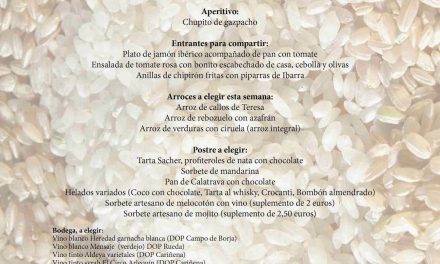 Menú arroces (Brazal) de verano en El candelas (hasta el sábado, 6)