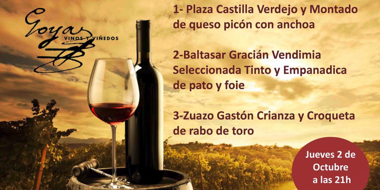 Cata de vino y tapas (jueves, 2)