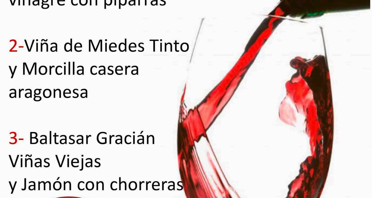 Cata de vino y tapas (jueves, 25)