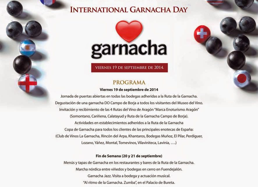 Día Internacional de la Garnacha (viernes 19)