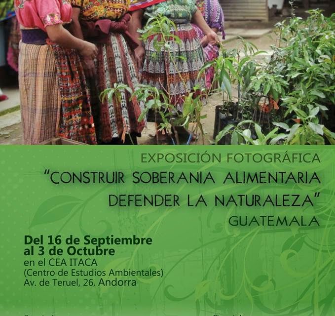 ¡POR LA SOBERANÍA ALIMENTARIA! Exposición, documental y eco-cocina en directo (del 16 de septiembre al 3 de octubre)