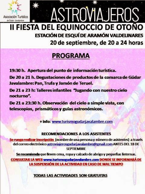 II Fiesta del Equinoccio en las pistas de esquí de Valdelinares (sábado 20)