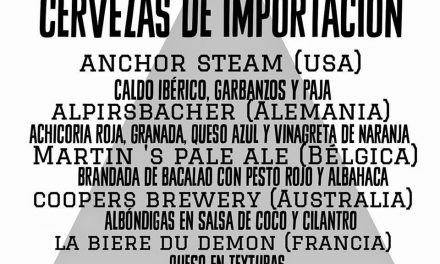 Cena maridada con cervezas de importación en Buen Gusto (jueves, 6 de noviembre)