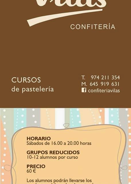 Curso de pastelería (sábado, 25)