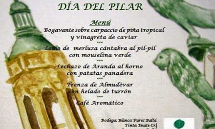 Menú del Pilar en Gayarre (domingo, 12)