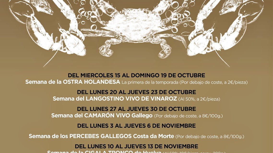 Gourmet Days en Tragantúa y Cabezudos con carabineros gigantes (del 1 al 4 de diciembre)