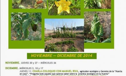 Curso de iniciación al cultivo ecológico (del 20 de noviembre al 18 de diciembre)