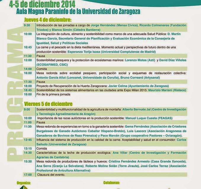 Jornadas de ganadería y pesca sostenible (días 4 y 5 de diciembre)