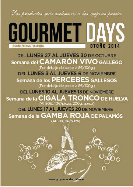 Gourmet Days en Tragantúa y Cabezudos con cigala (del 10 al 13)