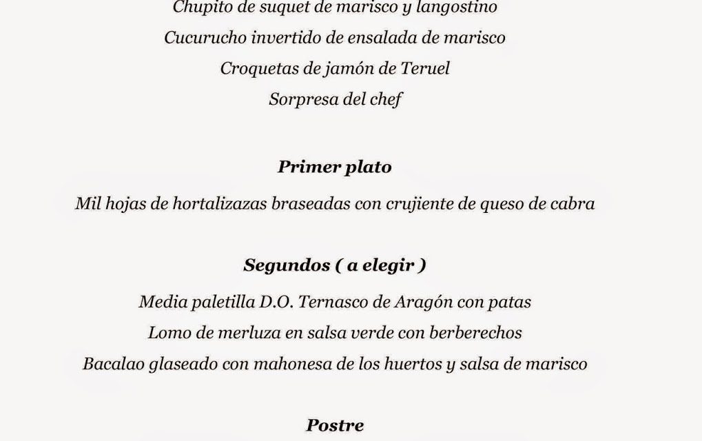 Cena y charla de la cofradía de la borraja (sábado, 13)