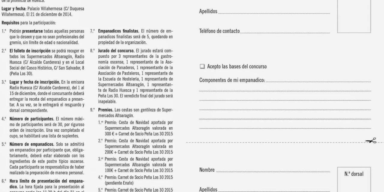 I Concurso de Empanadicos (domingo, 21)