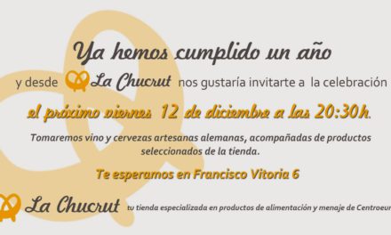 Degustación de productos alemanes, aniversario de La Chucrut (viernes, 12)