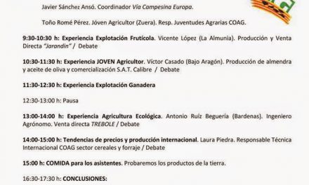 Jornada de agricultura y ganadería (lunes, 22)