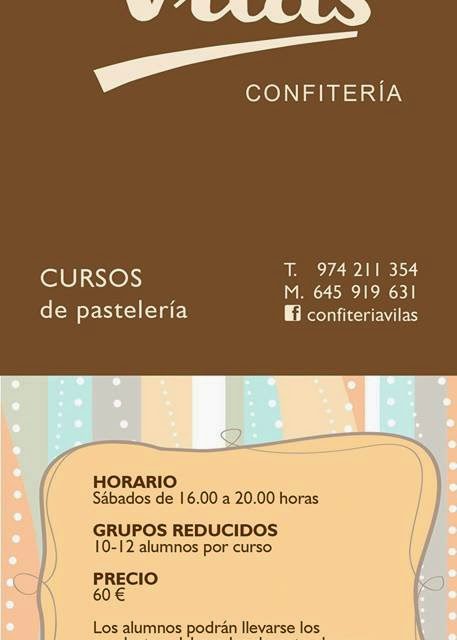 Curso de pastelería (sábado, 13)